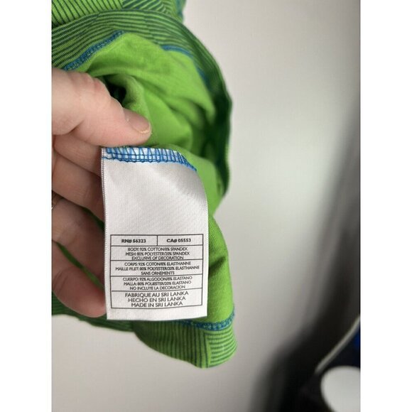 Nike Womens Green Blue Built in Bra Racerback Tank Top Size Medium (8/10) - Picture 3 of 9